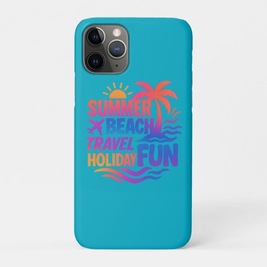 Levendige zomer typografie collage met grafische f Case-Mate iPhone case (Achterkant)