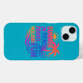 Levendige zomer typografie collage met grafische f Case-Mate iPhone case (Achterkant (horizontaal))
