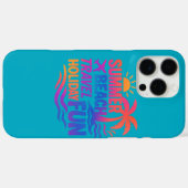 Levendige zomer typografie collage met grafische f Case-Mate iPhone case (Achterkant (horizontaal))