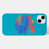 Levendige zomer typografie collage met grafische f Case-Mate iPhone case (Achterkant (horizontaal))