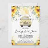 Levendige zomer zonnebloem rijden door Vrijgezelle Kaart (Voorkant)