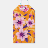 Levendige zomerbloemen-dopamine stijl cadeaulabel (Voorkant)