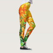 Levendige zomerbloemen leggings (Rechts)