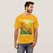Levendige zomerbloemen t-shirt (Voorkant volledig)