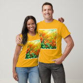Levendige zomerbloemen t-shirt (Unisex)