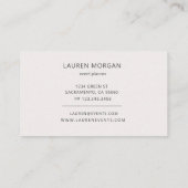 Levendige zomerbloemen | Visitekaartje (Achterkant)