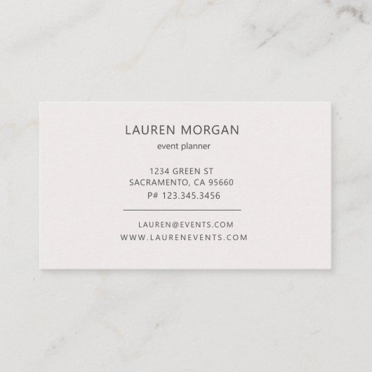 Levendige zomerbloemen | Visitekaartje (Achterkant)