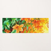 Levendige zomerbloemen yogamat (Achterkant (horizontaal))