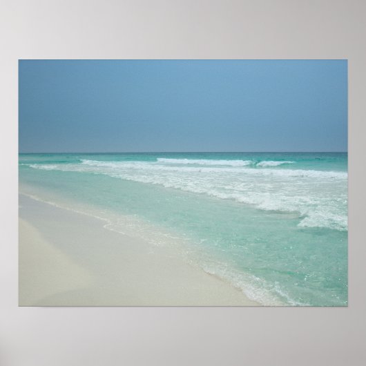 Levendige zomerdag op de strand poster (Voorkant)