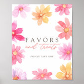 Levendige zomerse gunsten & traktaties Baby shower Poster (Voorkant)