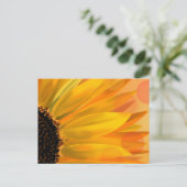 Levendige zonnebloem postkaart (Staand voorkant)