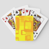 Levendige Zonnebloem Stroom – Moderne Abstracte Ku Pokerkaarten (Achterkant)