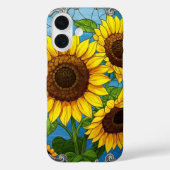 Levendige zonnebloemen Case-Mate iPhone case (Achterkant)