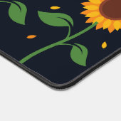 Levendige zonnebloemen Heldere vrolijke bloei Bureaumat (Hoek)