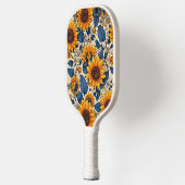 Levendige Zonnebloemen Patroon - Zonnebloem Splend Pickleball Paddle (Links)