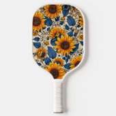 Levendige Zonnebloemen Patroon - Zonnebloem Splend Pickleball Paddle (Voorkant)