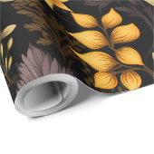 Levendige Zonnebloemen & Rustieke Pompoenen Cadeaupapier (Rol Hoek)