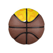 Levendige Zonnebloemstroom – Moderne Abstracte Kun Basketbal (Rechts)