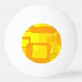 Levendige Zonnebloemstroom – Moderne Abstracte Kun Pingpongbal (Voorkant)
