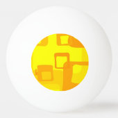 Levendige Zonnebloemstroom – Moderne Abstracte Kun Pingpongbal (Achterkant)