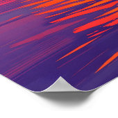 Levendige zonsondergang boven de oceaan poster (Hoek)