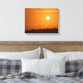 Levendige zonsondergang canvas afdruk (Insitu (Slaapkamer))