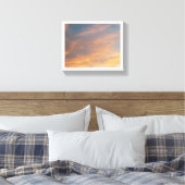 Levendige zonsondergang in de wolken canvas afdruk (Insitu (Slaapkamer))