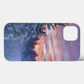 Levendige zonsondergang kleurt de lucht boven wint Case-Mate iPhone case (Achterkant (horizontaal))