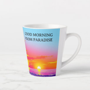 Levendige Zonsondergang op Eiland Goedemorgen vanu Latte Mok