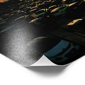 Levendige zonsondergang over stadsgezicht en parke foto afdruk (Hoek)