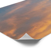 Levendige zonsondergang poster (Hoek)