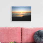 Levendige zonsopgang boven de oceaan canvas afdruk (Insitu (Woonkamer))