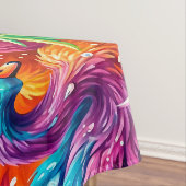 Levendige Zwanendroomlandschap – Psychedelische Bo Tafelkleed (Voorbeeld)