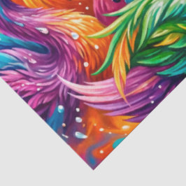 Levendige Zwanendroomlandschap – Psychedelische Bo Tissuepapier