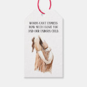 Levendige zwangerschap met kinderen met een Romant Cadeaulabel (Voorkant)