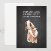 Levendige zwangerschap met kinderen met een Romant Feestdagenkaart (Voorkant / Achterkant)