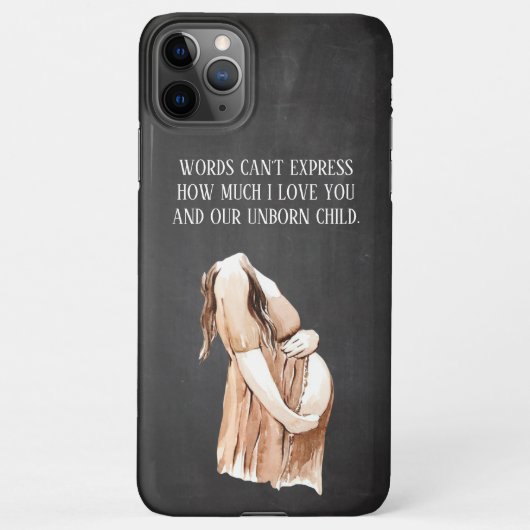 Levendige zwangerschap met kinderen met een Romant iPhone Hoesje (Achterkant)