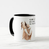 Levendige zwangerschap met kinderen met een Romant Mok (Voorkant links)