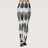 Levendige zwart-wit klassieker "Ratti_Creative_Art Leggings (Achterkant)