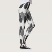 Levendige zwart-wit klassieker "Ratti_Creative_Art Leggings (Rechts)