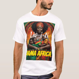 LEVENDIGHEID. MAMA AFRICA Mannen basic T-shirt