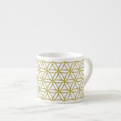 Levenflank / Blume des lebens - Border gold Espresso Kop (Voorkant rechts)
