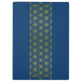 Levenflank / Blume des lebens - Border gold Klembord (Achterkant)