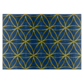 Levenflank / Blume des lebens - Border gold Snijplank (Voorkant)