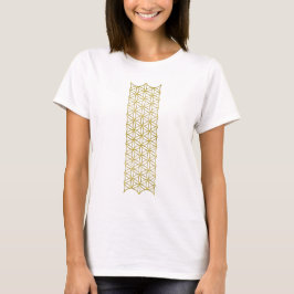 Levenflank / Blume des lebens - Border gold T-shirt
