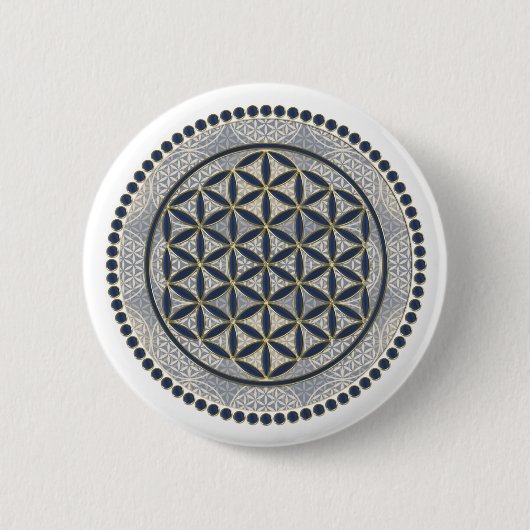 Levenflank / Blume des lebens - Button IX (Voorkant)