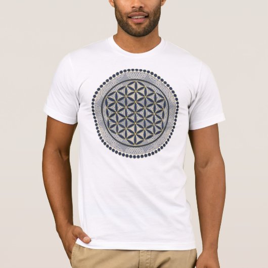 Levenflank / Blume des lebens - Button IX T-shirt (Voorkant)