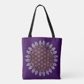 Levenflank / Blume des lebens - gedistilleerde han Tote Bag (Achterkant)
