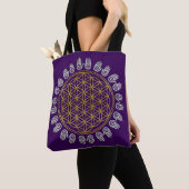 Levenflank / Blume des lebens - gedistilleerde han Tote Bag (Dichtbij)
