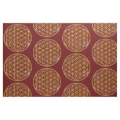 Levenflank / Blume des lebens - goud Stof (Fat Quarter)